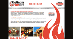 Desktop Screenshot of platinumfireprotection.com