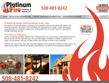 Tablet Screenshot of platinumfireprotection.com